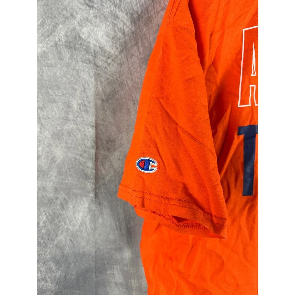 Champion Auburn Tigers Mens 2XL Orange Short Sleeve Graphic T-Shirt NCAA AU Logo - Picture 2 of 9
